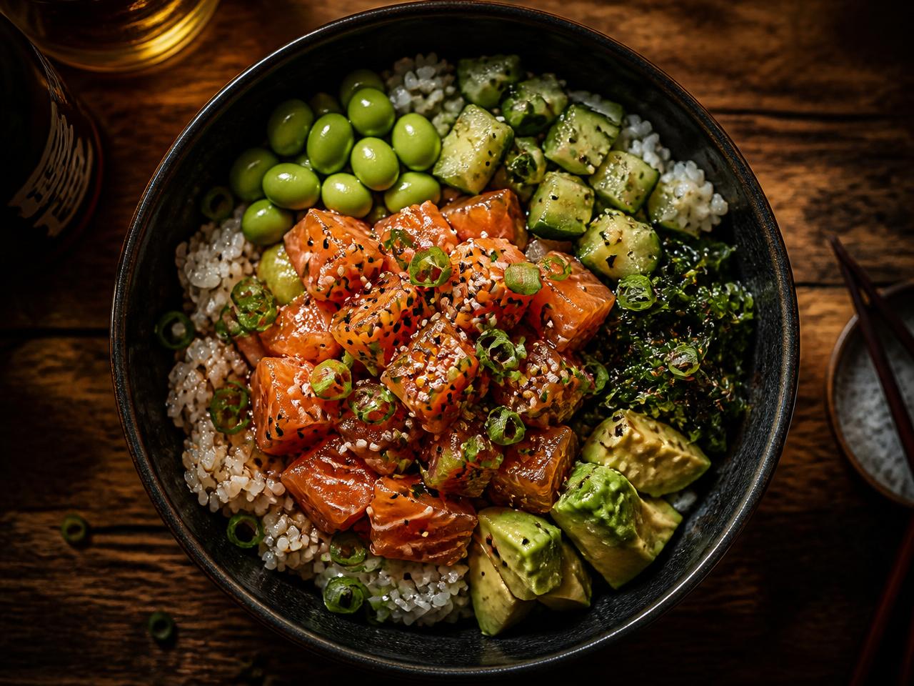 Salmon Poke Bowl — Poke Bowls at Izushi Izakaya