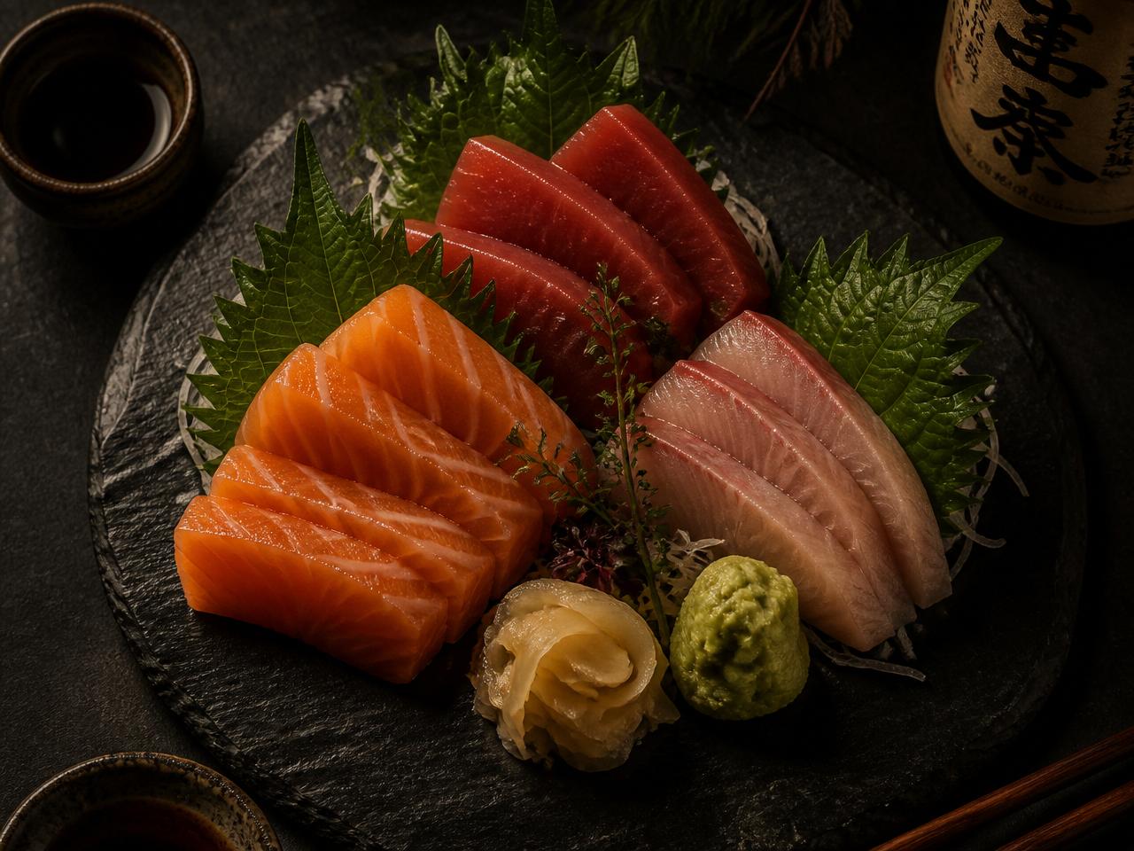 Salmon Sashimi at Izushi Izakaya